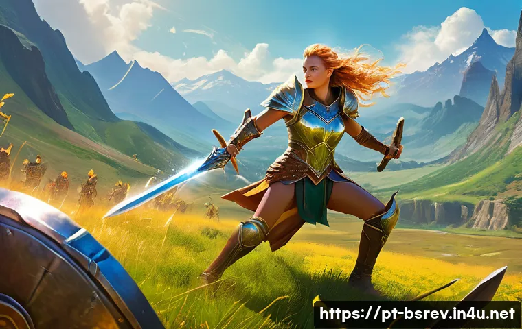 블레이드소울 레볼루션 보스 몬스터 리스폰 타이밍 - A dynamic, action-packed scene of a diverse group of fantasy adventurers battling the "Golden Deva" ...