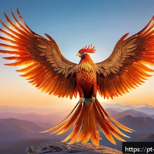 Home 31 블레이드소울 레볼루션 탈 것 시스템 공략 - A majestic celestial phoenix mount soaring gracefully over a vibrant fantasy landscape during sunris...